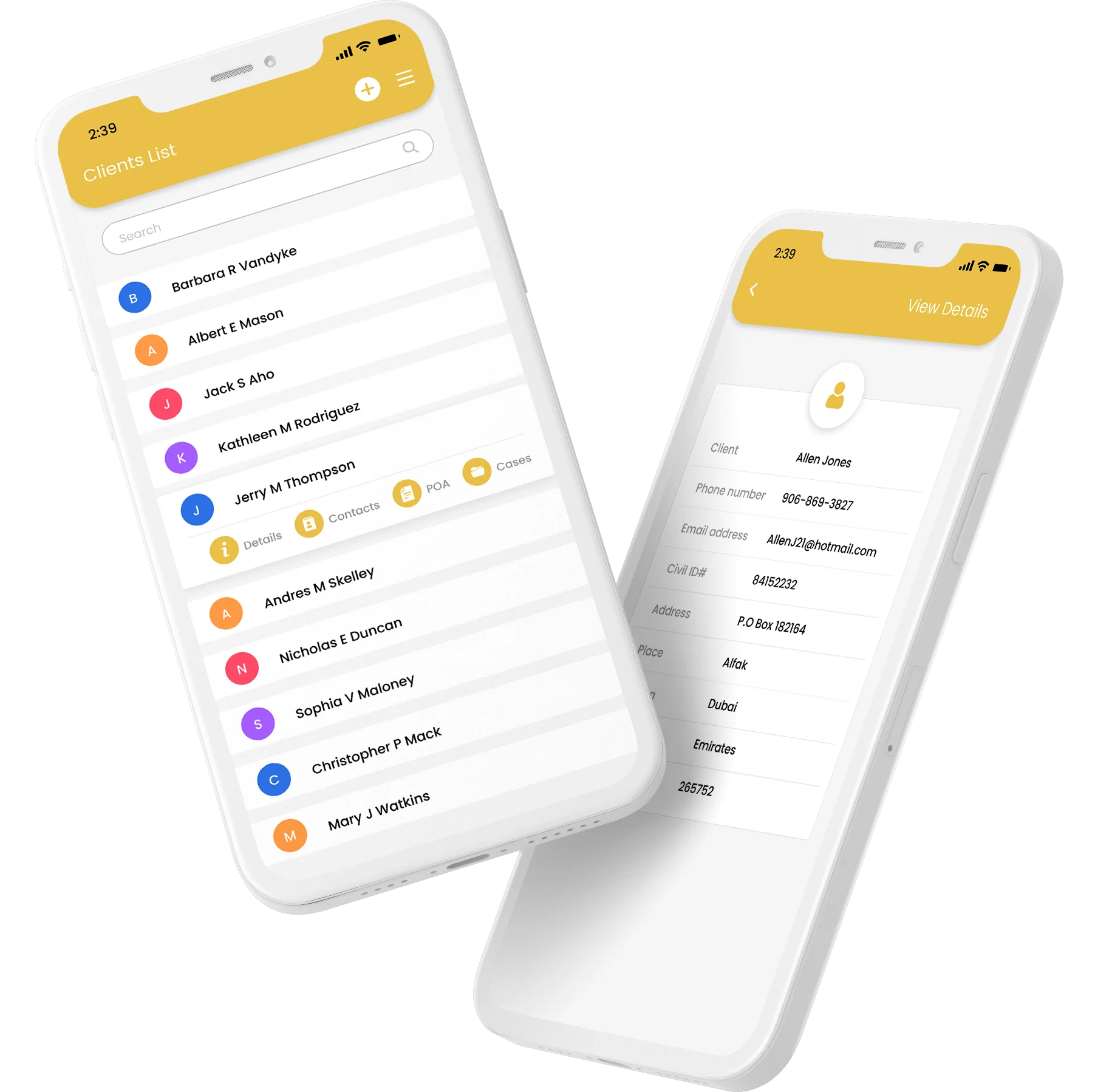 Contact and Client Management