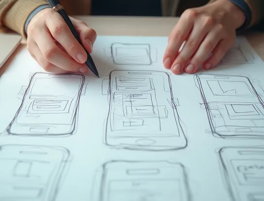 iOS app wireframing process